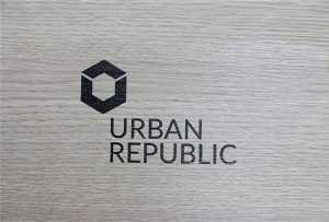 Logo printing on wood materials by WER-D4880UV
